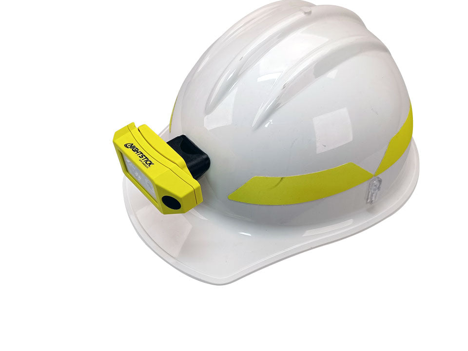 Nightstick - Intrinsically Safe Low-Profile Dual-Light Headlamp w/Zero-Band Mount - 3 AAA - Green - UL913 / ATEX