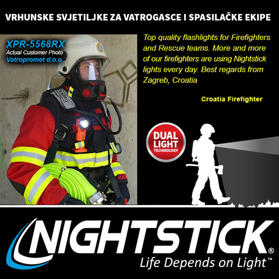 Nightstick - INTRANT™ Intrinsically Safe Dual-Light Angle Light - Li-Ion - Red - UL913 / ATEX