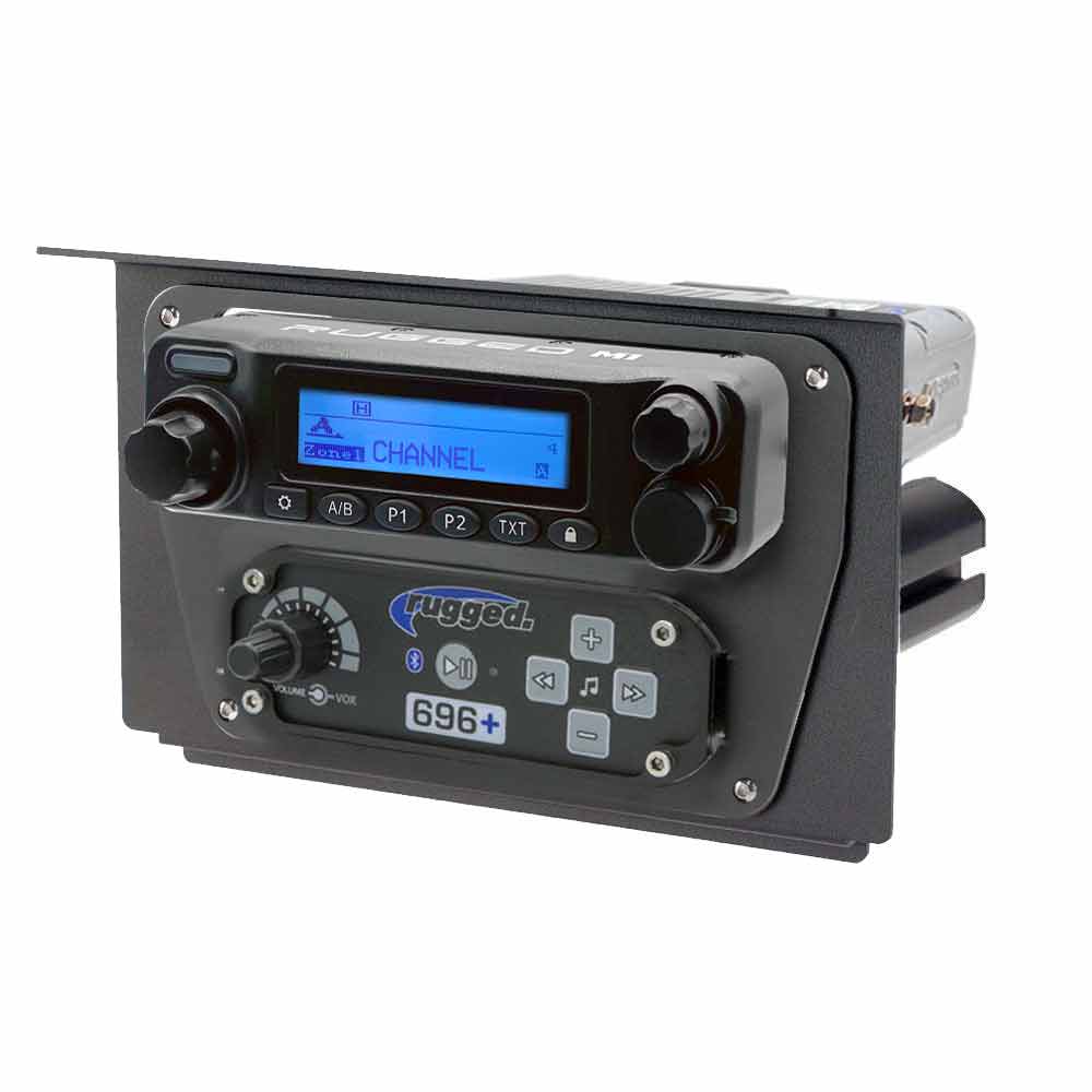 Rugged Radios Polaris RZR XP 1000 Complete Communication Kit with Intercom and 2-Way Radio - STX Stereo Intercom, M1 VHF Business Band Radio