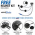 Rugged Radios Polaris RZR RS1 Complete Communication Kit with Bluetooth and 2-Way Radio - G1 GMRS Radio