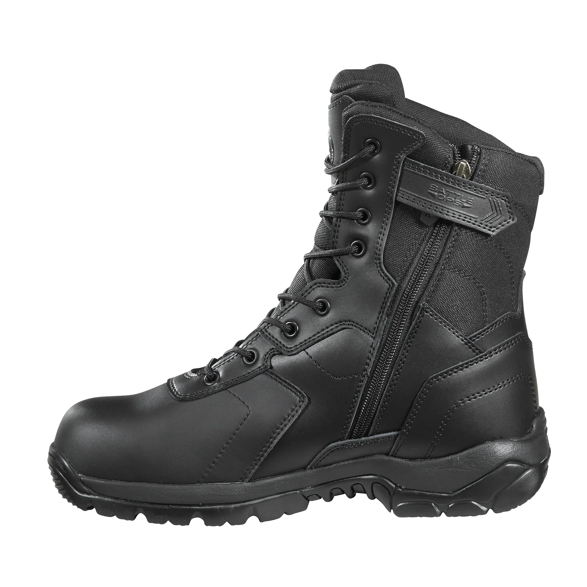 Tactical Black Boots with Safety Toe